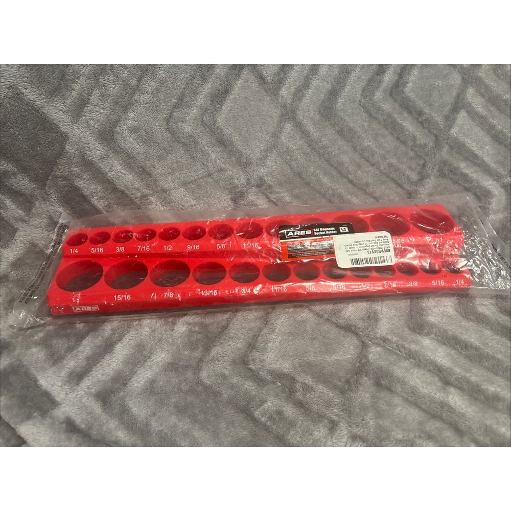 ARES 70234 | 26-Piece 3/8-Inch‎ SAE Magnetic Socket Organizer | Holds 26 Sockets